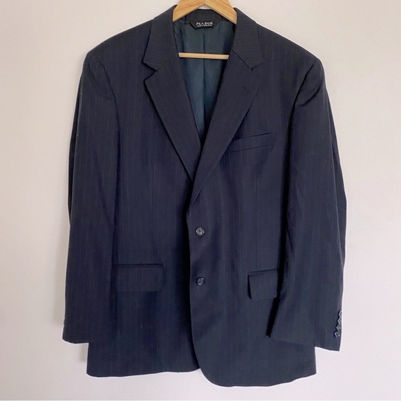 Jos. A. Bank Navy Pinstripe Classic Single-Breasted Blazer - Picture 1 of 5